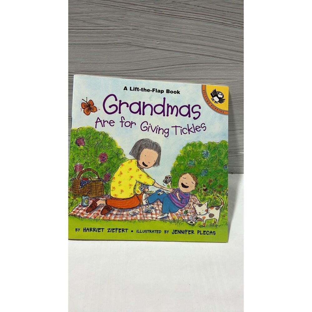 Kids Book Flip the Flap Grandmas are for Giving Tickles